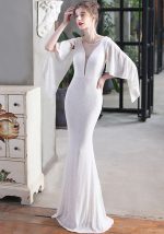 This Autumn Formal Sequins o-Neck Mermaid Evening Dress Design Made Of Good Quality Polyster And Spandex Material