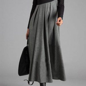 This Autumn And Winter Contrast Color v-Neck Long Sleeve Patchwork Swing Dress Design Made Of High Quality Polyster And Spandex Material