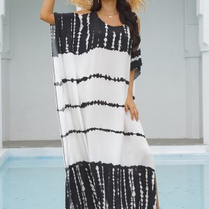 This Beach Cover-Up Off-Shoulder Positioning Robe Beach Holidays Cover-Ups Design Made Of High Quality Polyster And Spandex Material