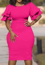 This Career Patchwork Slim Plus Size Dress Women Made Of Soft And Elastic Fabric. Global Lover Wholesale Plus Size Dresses And Hope Curvy Ladies Find Here a Warm And Exciting Place To Shop Affordable Curvy Dresses Online - Plus Size Casual