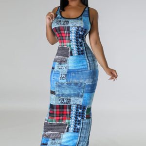 This Casual Fashion Print Street Low Back Women's Long Dress Design Made Of High Quality Polyster And Spandex Material. It Come With Good Stretch And Wearing Comfortable And Feeling Freedom. The Tight And Fitted Dress Is The Most Popular Options From Party Girls. Shop Bodycon Dresses At Global Lover And Find Amazing Designs Sequins