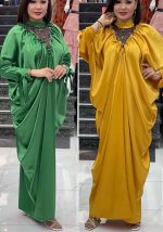 This Casual Solid Color Muslim Abaya African Ladies Plus Size Dress Made Of Soft And Elastic Fabric. Global Lover Wholesale Plus Size Dresses And Hope Curvy Ladies Find Here a Warm And Exciting Place To Shop Affordable Curvy Dresses Online - Plus Size Casual