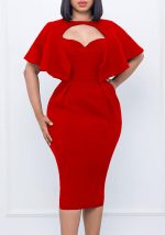 This Chic Bodycon Professional Pencil Dress Design Made Of High End Polyster And Spandex Material