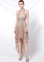 This Elegant Sequins Bodycon Sexy Irregular Party Dress Bridesmaid Dress Design Made Of Good Quality Polyster And Spandex Material