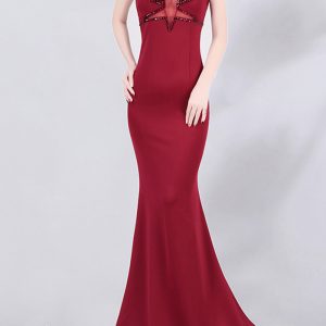 This Evening Dress Women Formal Party Princess Sexy Elegant Slim Black Mermaid Dress Design Made Of Good Quality Polyster And Spandex Material