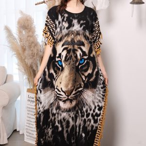 This Fashion Dress Plus Size Women's Short Sleeve Robe Prayer Dress Design Made Of High Quality Polyster And Spandex Material