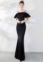 This Formal Party Dress Fashion Luxury Bridal Wedding Toast Dress Mermaid Sexy Slim Fit Dress Design Made Of Good Quality Polyster And Spandex Material