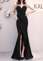 This Formal Party Evening Dress Fashion Elegant Long Sexy Straps Slim Mermaid Cocktail Prom Dress Design Made Of Good Quality Polyster And Spandex Material