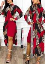 This Ladies Fashion Chic Slit Print 2-Piece Dress Set Design Made Of High Quality Polyster And Spandex Material. Print Dresses Is More Interesting And Stylish. Print Maxi Dresses Is One Of The Popular Item For Islander Vocations. Women¡¯s Print Dresses At Global Lover Comes With Forever Floral