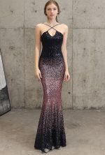 This Long Formal Party Slim Fit Fishtail Dress Elegant Sequin Mermaid Evening Party Dress Design Made Of Good Quality Polyster And Spandex Material