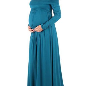 This Maternity Clothing Off Shoulder Long Sleeve Maternity Dress Made Of Soft And Comfortable Material. It Is a Must-Have Item For Pregnant Women. Global Lover Offer Newest Wholesale Maternity Dresses And Hope Pregnant Ladies Find Here a Warm And Exciting Place To Shop Affordable Pregnant Dresses - Pregnant Casual Dresses