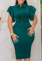 This Plus Size African Women Summer Elegant Ruffle Bodycon Dress Design Made Of High Quality Polyster And Spandex Material. It Come With Good Stretch And Wearing Comfortable And Feeling Freedom. The Tight And Fitted Dress Is The Most Popular Options From Party Girls. Shop Bodycon Dresses At Global Lover And Find Amazing Designs Sequins