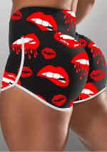 This Plus Size Casual Red Lip Print Shorts Design Made Of Durable And Stretchy Material. It Is a Must-Have Item For Your Closet. Global Lover Offer a Rich Selection Of Wholesale Plus Size Bottoms. You Will Find Wide Range Fabric