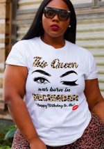 This Plus Size Ladies Print t-Shirt Made Of Comfortable And Elastic Fabric. It Is Wholesale Sexy Plus Size Tops For Women. With The Gradual Rise Of Feminist Awareness