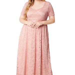 This Plus Size Ladies'Lace Dress Made Of Soft And Elastic Fabric. Global Lover Wholesale Plus Size Dresses And Hope Curvy Ladies Find Here a Warm And Exciting Place To Shop Affordable Curvy Dresses Online - Plus Size Casual