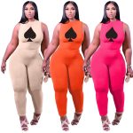 This Plus Size Set Digital Printing Casual Sleeveless Two Piece Pants Set Design Made Of High Quality Polyster And Spandex Material. It Is Stretchy