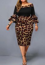 This Plus Size Sexy Off Shoulder Fashion Printed Three Quarter Sleeve Dress Made Of Soft And Elastic Fabric. Global Lover Wholesale Plus Size Dresses And Hope Curvy Ladies Find Here a Warm And Exciting Place To Shop Affordable Curvy Dresses Online - Plus Size Casual