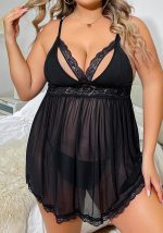 Diese Plus Size Sexy Pyjamas One Piece See-Through Straps Nachthemd aus strapazierfähigem und elastischem Material. Women's Plus Size Großhandel Dessous bei Global Lover Pay mehr Aufmerksamkeit auf die Neuheit und Einzigartigkeit der Stile. Wir bieten riesige Auswahl an Sexy Plus Size Dessous Xl