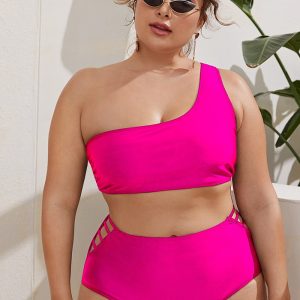 This Plus Size Swimsuit Two Pieces Sexy Bikini Is Made Of Good Quality Lycra And Spandex Fabric