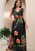 This Plus Size Women Boho Print Beach Holidays Dress Made Of Soft And Elastic Fabric. Global Lover Wholesale Plus Size Dresses And Hope Curvy Ladies Find Here a Warm And Exciting Place To Shop Affordable Curvy Dresses Online - Plus Size Casual