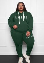 This Plus Size Women Casual Long Sleeve Hoodies And Pant Women Design And Made Of Comfortable And Elastic Fabric. Wholesale Plus Size Two Piece Sets Is a Must-Have Item For Curvy Ladies. Two Piece Sets Can Either Be Worn Together Or Individually