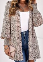 This Plus Size Women French Leopard Print Cardigan Jacket Made Of Comfortable And Soft Fabric. It Is a Must-Have Item For Curvy Ladies In Autumn And Winter. Global Lover Offer All Kinds Of Women¡¯s Plus Size Coat And Hope Curvy Ladies Find Here a Warm And Exciting Place To Shop - Wholesale Plus Size Jackets