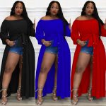 This Plus Size Women Long Sleeve Pocket Button Slit Dress Made Of Soft And Elastic Fabric. Global Lover Wholesale Plus Size Dresses And Hope Curvy Ladies Find Here a Warm And Exciting Place To Shop Affordable Curvy Dresses Online - Plus Size Casual