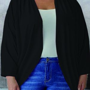 This Plus Size Women Long Sleeve Top Made Of Comfortable And Soft Fabric. It Is a Must-Have Item For Curvy Ladies In Autumn And Winter. Global Lover Offer All Kinds Of Women¡¯s Plus Size Coat And Hope Curvy Ladies Find Here a Warm And Exciting Place To Shop - Wholesale Plus Size Jackets