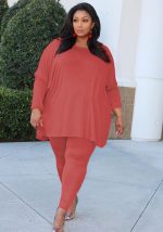 This Plus Size Women Loose Solid Top And Pant Two-Piece Set Design And Made Of Comfortable And Elastic Fabric. Wholesale Plus Size Two Piece Sets Is a Must-Have Item For Curvy Ladies. Two Piece Sets Can Either Be Worn Together Or Individually