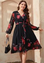 This Plus Size Women Printed Dress Made Of Soft And Elastic Fabric. Global Lover Wholesale Plus Size Dresses And Hope Curvy Ladies Find Here a Warm And Exciting Place To Shop Affordable Curvy Dresses Online - Plus Size Casual