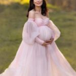 This Plus Size Women Puff Sleeve Off Shoulder Mesh Maternity Dress Made Of Soft And Comfortable Material. It Is a Must-Have Item For Pregnant Women. Global Lover Offer Newest Wholesale Maternity Dresses And Hope Pregnant Ladies Find Here a Warm And Exciting Place To Shop Affordable Pregnant Dresses - Pregnant Casual Dresses