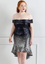 This Plus Size Women Sequin Formal Party Mermaid Dress Made Of Soft And Elastic Fabric. Global Lover Wholesale Plus Size Dresses And Hope Curvy Ladies Find Here a Warm And Exciting Place To Shop Affordable Curvy Dresses Online - Plus Size Casual