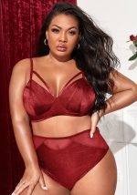 This Plus Size Women Sexy Bra + High Waist Panty Lingerie Set Made Of Durable And Elastic Material. Women¡¯s Plus Size Wholesale Lingerie At Global Lover Pay More Attention To The Novelty And Uniqueness Of Styles. We Offer Huge Selections Of Sexy Plus Size Lingerie Xl