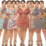 This Plus Size Women Sexy Deepv Neck Elastic Waist Print Dress Made Of Soft And Elastic Fabric. Global Lover Wholesale Plus Size Dresses And Hope Curvy Ladies Find Here a Warm And Exciting Place To Shop Affordable Curvy Dresses Online - Plus Size Casual