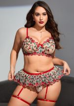 This Plus Size Women Sexy Embroidered Sexy Lingerie Made Of Durable And Elastic Material. Women¡¯s Plus Size Wholesale Lingerie At Global Lover Pay More Attention To The Novelty And Uniqueness Of Styles. We Offer Huge Selections Of Sexy Plus Size Lingerie Xl