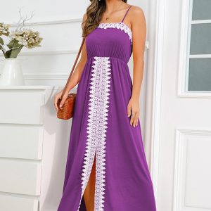 This Plus Size Women Sexy Lace Slip Dress Design Made Of High Quality Polyster And Spandex Material