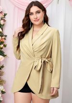 This Plus Size Women Sexy Lace Up Dress Made Of Comfortable And Soft Fabric. It Is a Must-Have Item For Curvy Ladies In Autumn And Winter. Global Lover Offer All Kinds Of Women¡¯s Plus Size Coat And Hope Curvy Ladies Find Here a Warm And Exciting Place To Shop - Wholesale Plus Size Jackets