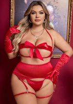 This Plus Size Women Sexy Temptation Garter Hollow Sexy Lingerie Set Made Of Durable And Elastic Material. Women¡¯s Plus Size Wholesale Lingerie At Global Lover Pay More Attention To The Novelty And Uniqueness Of Styles. We Offer Huge Selections Of Sexy Plus Size Lingerie Xl