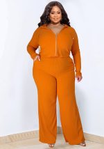 This Plus Size Women Stretch Ribbed Three-Piece Design And Made Of Comfortable And Elastic Fabric. Wholesale Plus Size Two Piece Sets Is a Must-Have Item For Curvy Ladies. Two Piece Sets Can Either Be Worn Together Or Individually