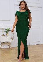 This Plus Size Women's Formal Party Evening Gown Elegant Sexy Slim Mermaid Dress Made Of Soft And Elastic Fabric. Global Lover Wholesale Plus Size Dresses And Hope Curvy Ladies Find Here a Warm And Exciting Place To Shop Affordable Curvy Dresses Online - Plus Size Casual