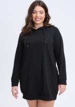 This Plus Size Women's Solid Color Long Casual Hoodies Made Of Comfortable And Elastic Fabric. It Is Wholesale Sexy Plus Size Tops For Women. With The Gradual Rise Of Feminist Awareness