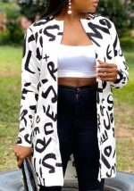 This Plus Size Women's Spring Autumn Chic Loose Printed Long Sleeve Jacket Made Of Comfortable And Soft Fabric. It Is a Must-Have Item For Curvy Ladies In Autumn And Winter. Global Lover Offer All Kinds Of Women¡¯s Plus Size Coat And Hope Curvy Ladies Find Here a Warm And Exciting Place To Shop - Wholesale Plus Size Jackets