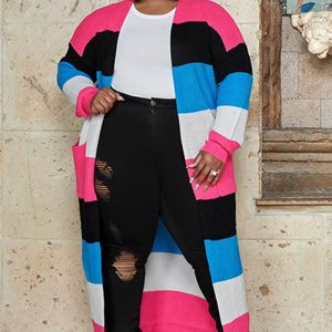 This Plus Size Women's Sweater Dress Large Cape Cardigan Shawl Sweater Dress Made Of Comfortable And Soft Fabric. It Is a Must-Have Item For Curvy Ladies In Autumn And Winter. Global Lover Offer All Kinds Of Women¡¯s Plus Size Coat And Hope Curvy Ladies Find Here a Warm And Exciting Place To Shop - Wholesale Plus Size Jackets