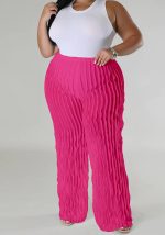 This Plus Size Women's Wavy Straight Leg Pant Sheer Sexy Pants Design Made Of Durable And Stretchy Material. It Is a Must-Have Item For Your Closet. Global Lover Offer a Rich Selection Of Wholesale Plus Size Bottoms. You Will Find Wide Range Fabric