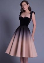 This Princess Dress Christmas Gradient Pink Slim Straps Sleeveless Women's Party Dress Design Made Of High Quality Polyster And Spandex Material. It Come With Good Stretch And Wearing Comfortable. Women¡¯s Midi Dresses Is Omnipotent And Suit For All Kinds Of Occasions - Daily Wear