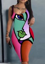 Este Sexy Fahionable correas de impresión Bodycon vestido de diseño hecho de poliéster de alta calidad y material de Spandex. Viene con buen estiramiento y el uso cómodo y sensación de libertad. El vestido ajustado y en forma es la opción más popular de las niñas del partido. Tienda Vestidos Bodycon En Global Lover y encontrar diseños increíbles lentejuelas