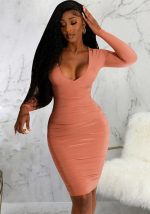 This Sexy Fashion Solid Color Nightclub Deep v Neck Dress Design Made Of High Quality Polyster And Spandex Material. It Come With Good Stretch And Wearing Comfortable And Feeling Freedom. The Tight And Fitted Dress Is The Most Popular Options From Party Girls. Shop Bodycon Dresses At Global Lover And Find Amazing Designs Sequins