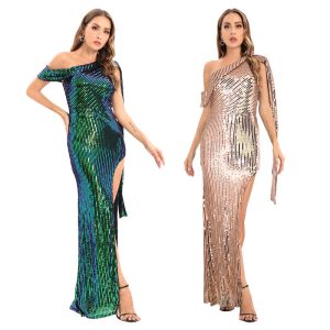 This Sexy Low Back Sequin Long Dress Sexy Stretch Evening Dress Design Made Of Good Quality Polyster And Spandex Material