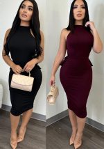 This Sexy Low Back Sleeveless Bodycon Slit Dress Design Made Of High Quality Polyster And Spandex Material. It Come With Good Stretch And Wearing Comfortable And Feeling Freedom. The Tight And Fitted Dress Is The Most Popular Options From Party Girls. Shop Bodycon Dresses At Global Lover And Find Amazing Designs Sequins