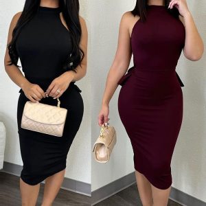 This Sexy Low Back Sleeveless Bodycon Slit Dress Design Made Of High Quality Polyster And Spandex Material. It Come With Good Stretch And Wearing Comfortable And Feeling Freedom. The Tight And Fitted Dress Is The Most Popular Options From Party Girls. Shop Bodycon Dresses At Global Lover And Find Amazing Designs Sequins